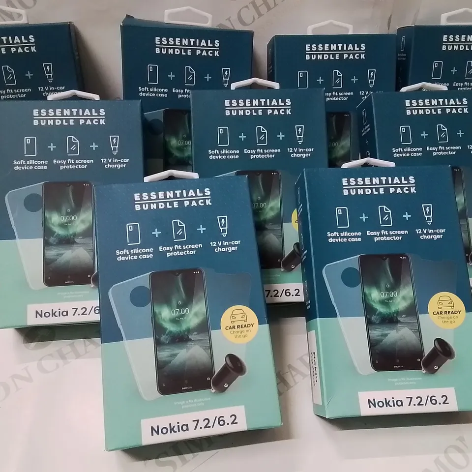 BOX CONTAINING LARGE AMOUNT OF NOKIA 7.2/6.2 ESSENTIAL BUNDLE PACKS 
