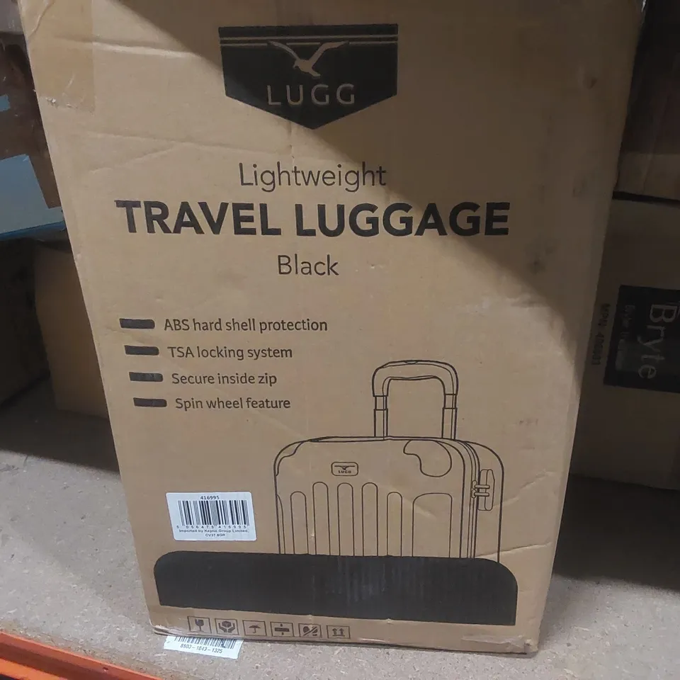 LUGG LIGHTWEIGHT TRAVEL LUGGAGE - BLACK 