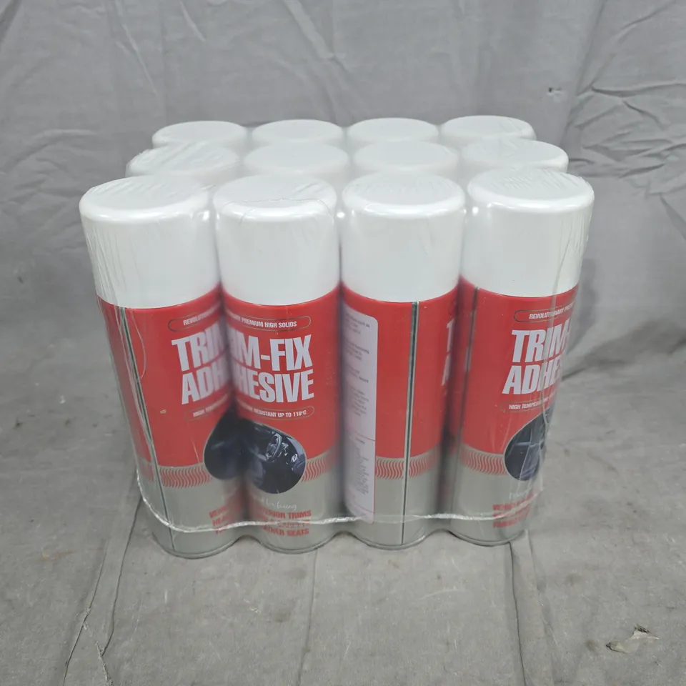 TRIM-FIX ADHESIVE SPRAY CAN PACK (12) 
