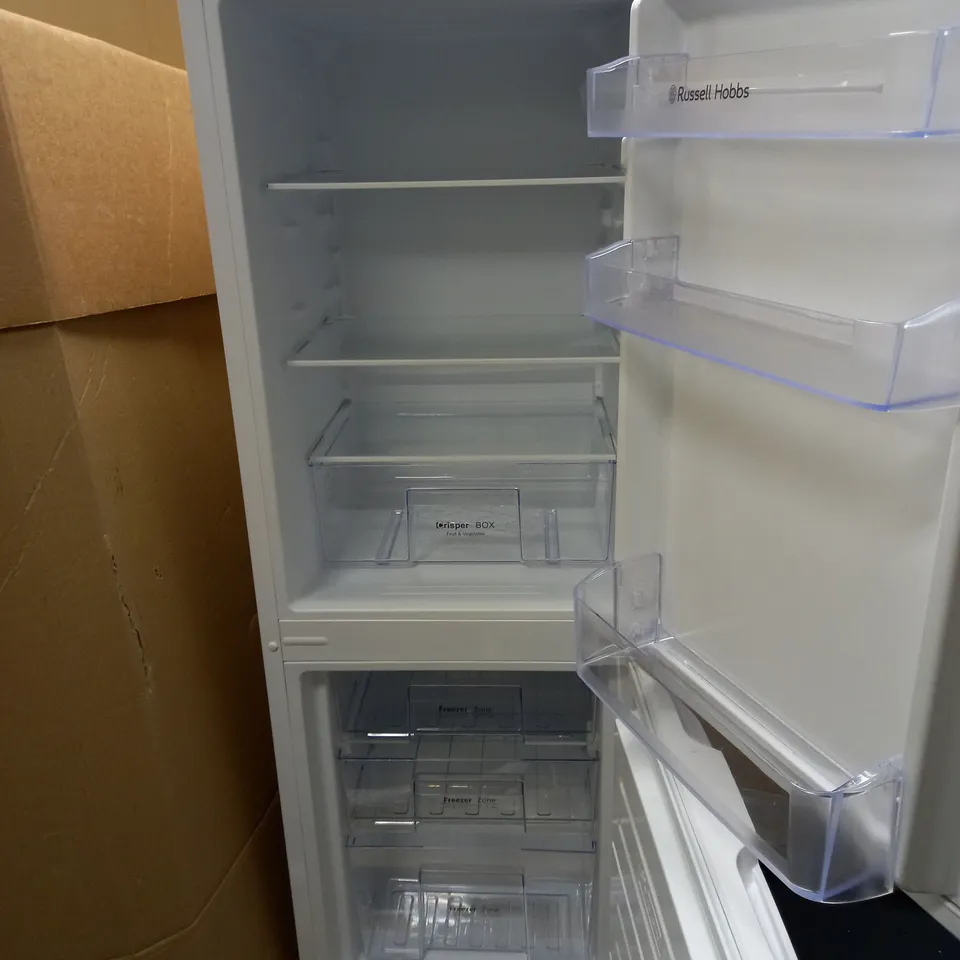 RUSSELL HOBBS LOW FROST FRIDGE FREEZER, 113L FRIDGE, 61L FREEZER - WHITE (50CM WIDE, 145CM HIGH) - COLLECTION ONLY
