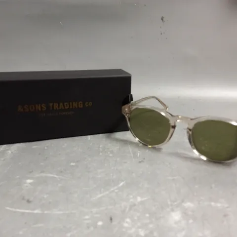 &SONS TRADING VINCENT CLEAR FRAME SUNGLASSES