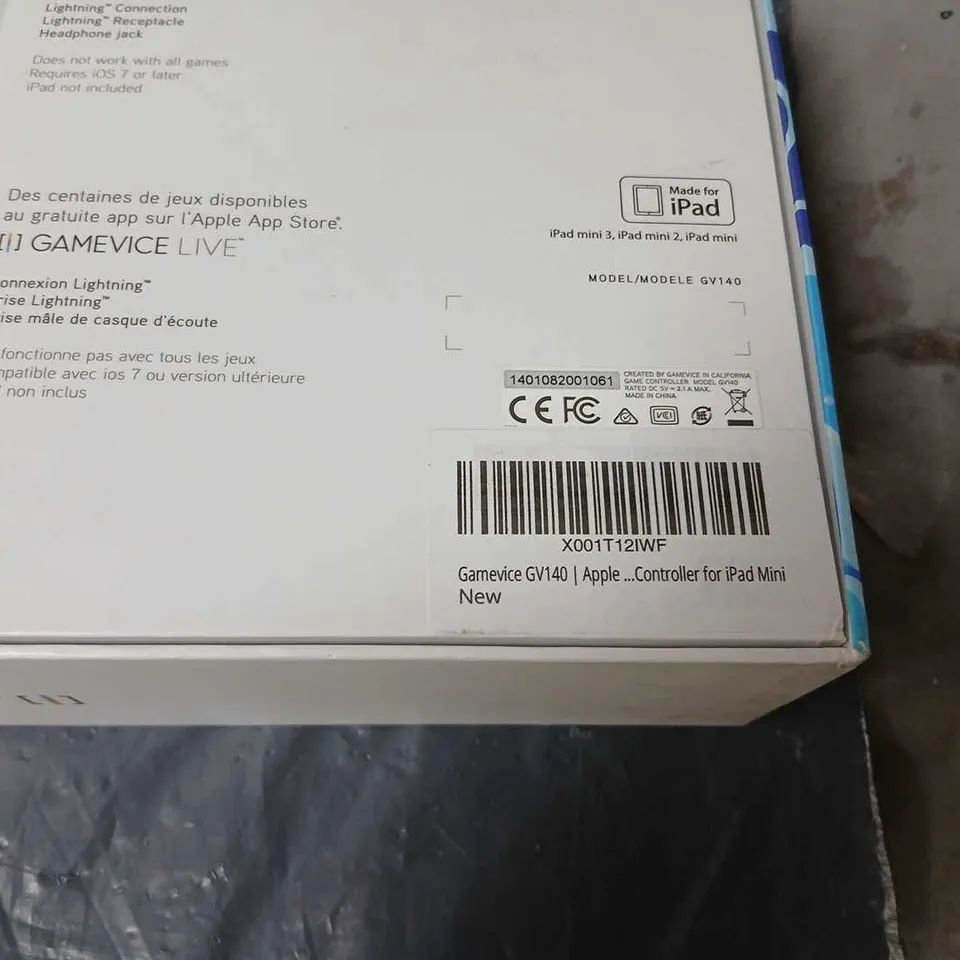 GAMEVICE GV140 CONTROLLER FOR IPAD MINI – NEW IN BOX