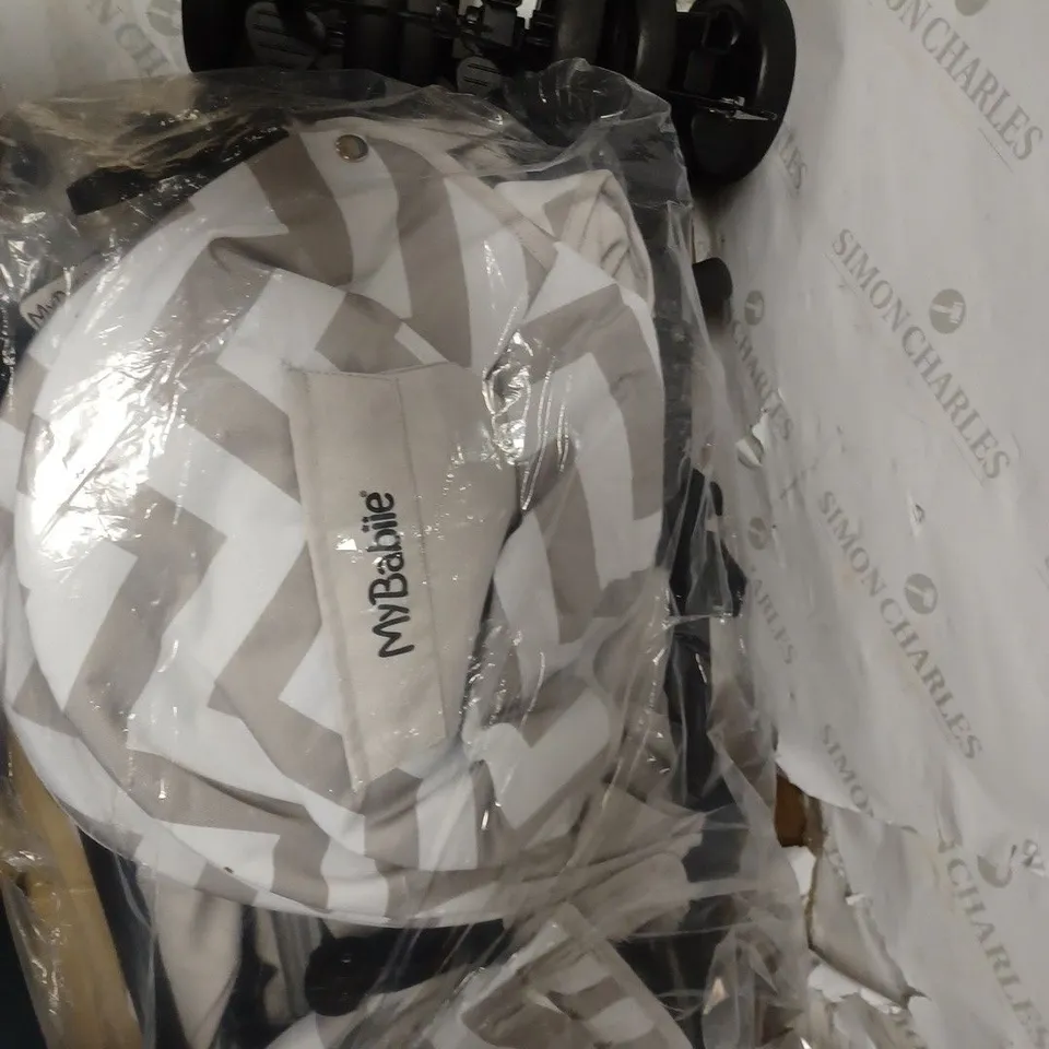BILLIE FAIERS GREY CHEVRON TWIN STROLLER RRP £139.99