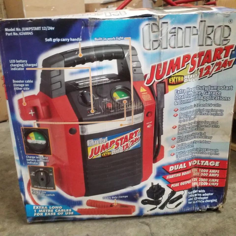 BOXED CLARKE JS1224 2000A 12/24V JUMPSTART