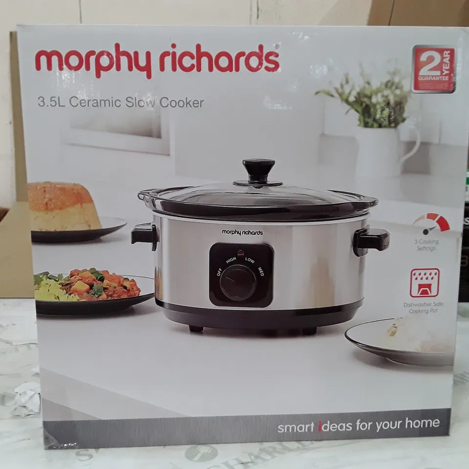 BOXED MORPHY RICHARDS 3.5L CERAMIC SLOW COOKER