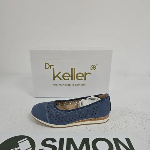 DR KELLER JILLY B1710 BLUE WOMEN'S SHOES, UK 4