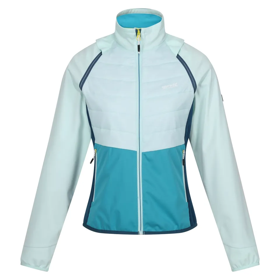 BRAND NEW REGATTA WOMEN'S STEREN II HYBRID JACKET IN BLEACHED AQUA TAHOE BLUE MOROCCAN BLUE SIZE UK 14