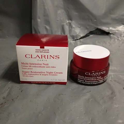 BOXED CLAIRINS SUPER RESTORATIVE NIGHT CREAM 50ML