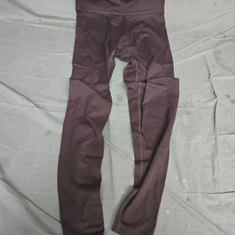 LOUNGE POLYAMIDE LEGGINGS – COFFEE – SIZE M (PETITE) – NYLON/SPANDEX 