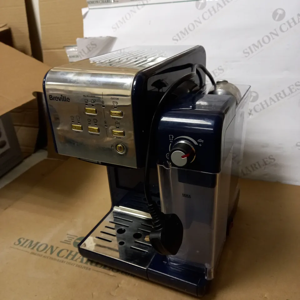 BREVILLE ONE-TOUCH COFFEEHOUSE COFFEE MACHINE - NAVY BLUE