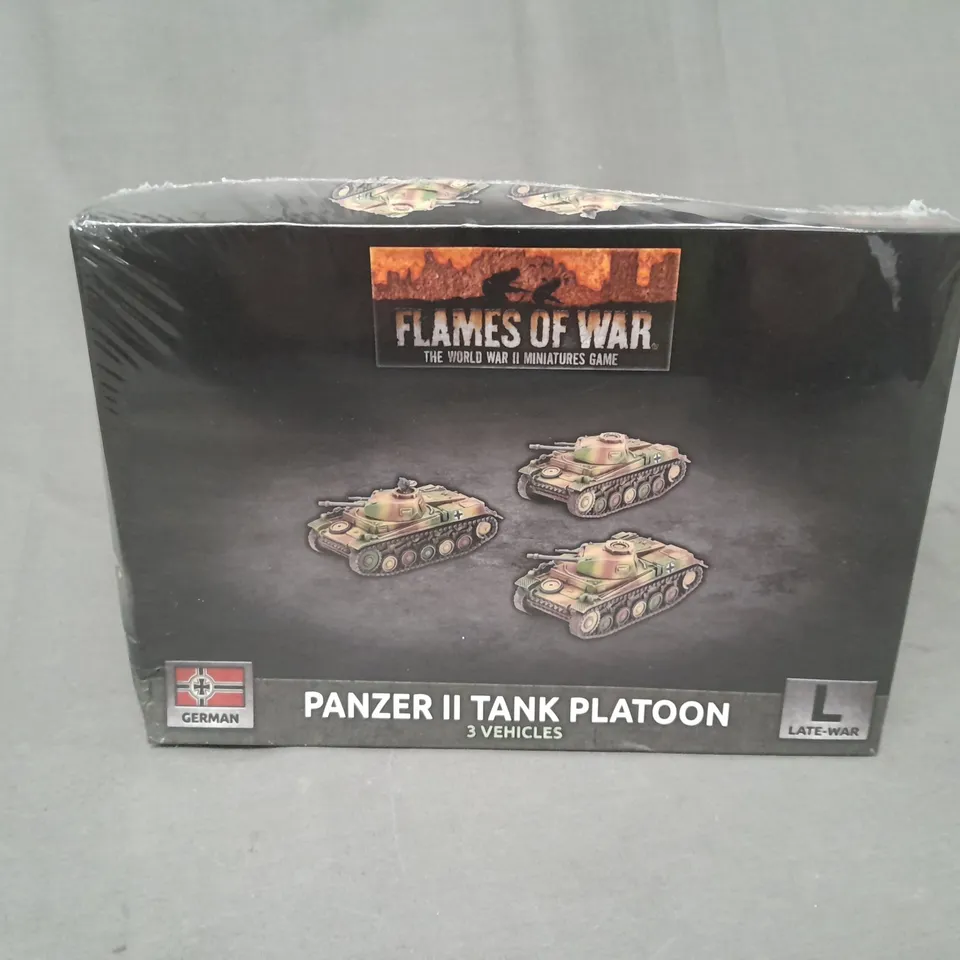 SEALED FLAMES OF WAR: GERMAN: PANZER II TANK PLATOON 