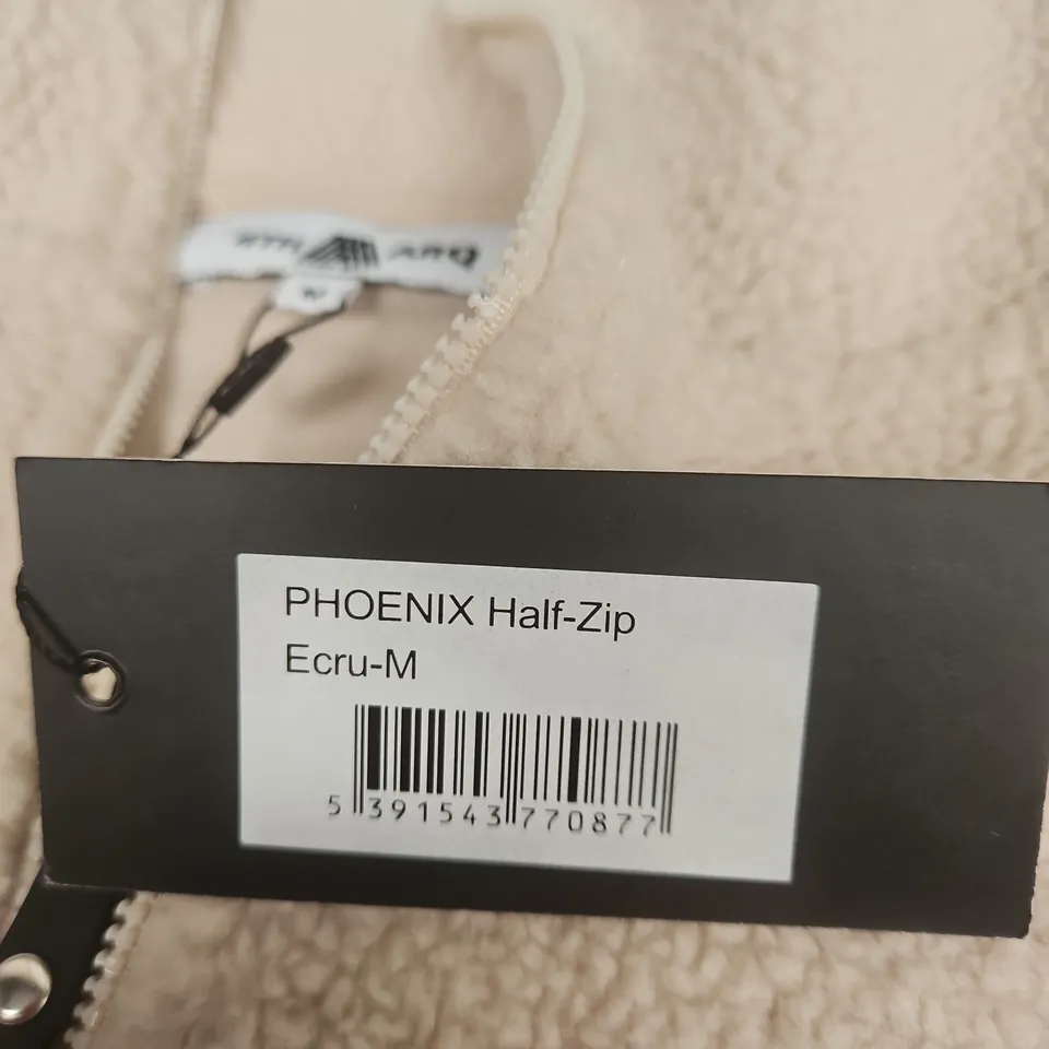 PHOENIX HALF-ZIP FLEECE – ECRU, UK M 