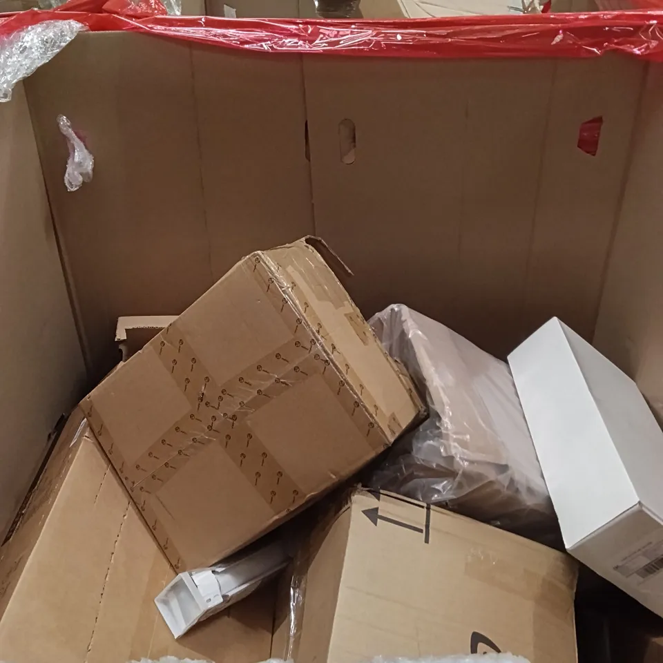 PALLET OF ASSORTED HOUSEHOLD GOODS AND PRODUCTS TO INCLUDE; BABY BOTTLE WASHER,IRON BOARD,LAMP