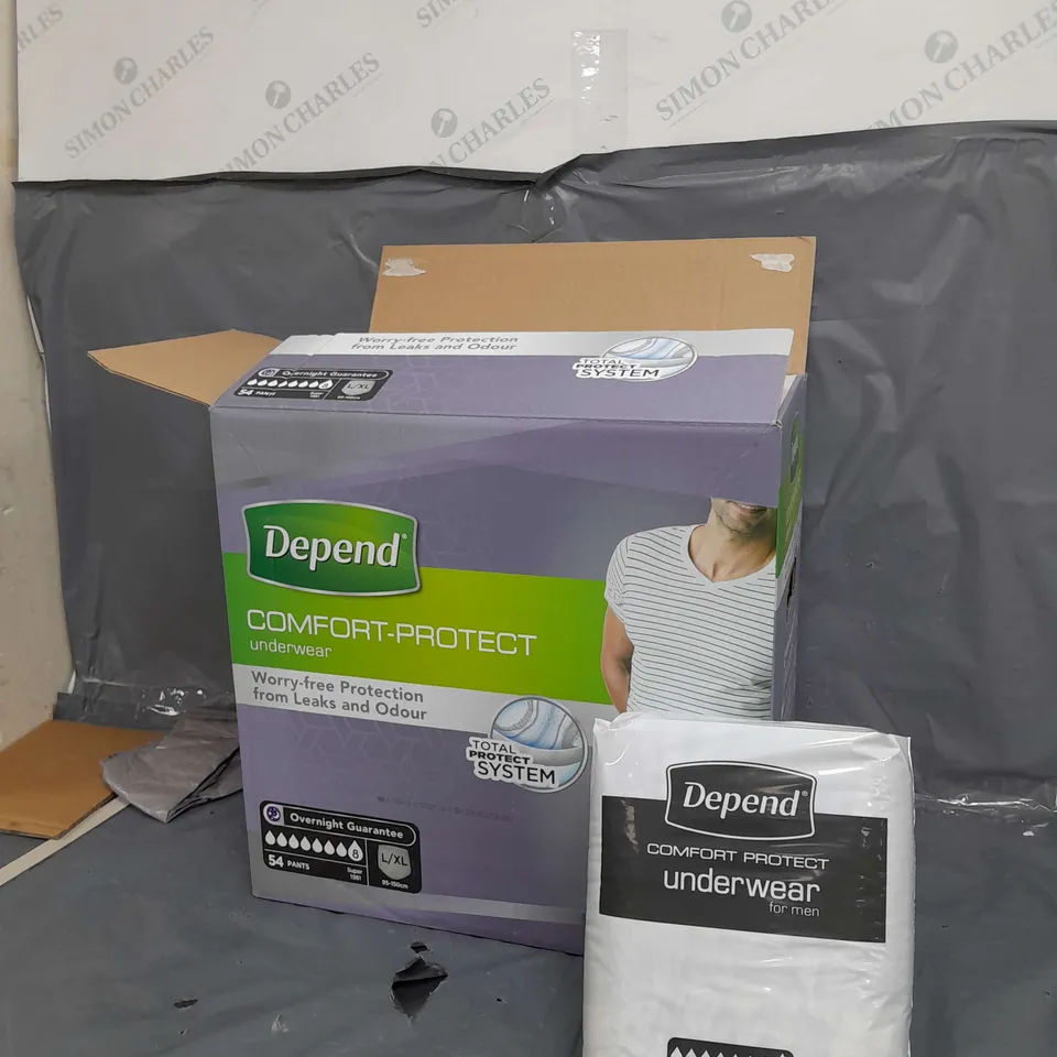 DEPEND COMFORT-PROTECT UNDERWEAR L/XL 54 PAIRS