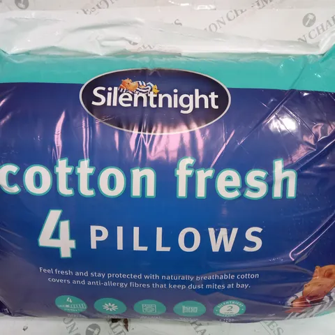 SILENTNIGHT COTTON FRESH 4 PILLOWS