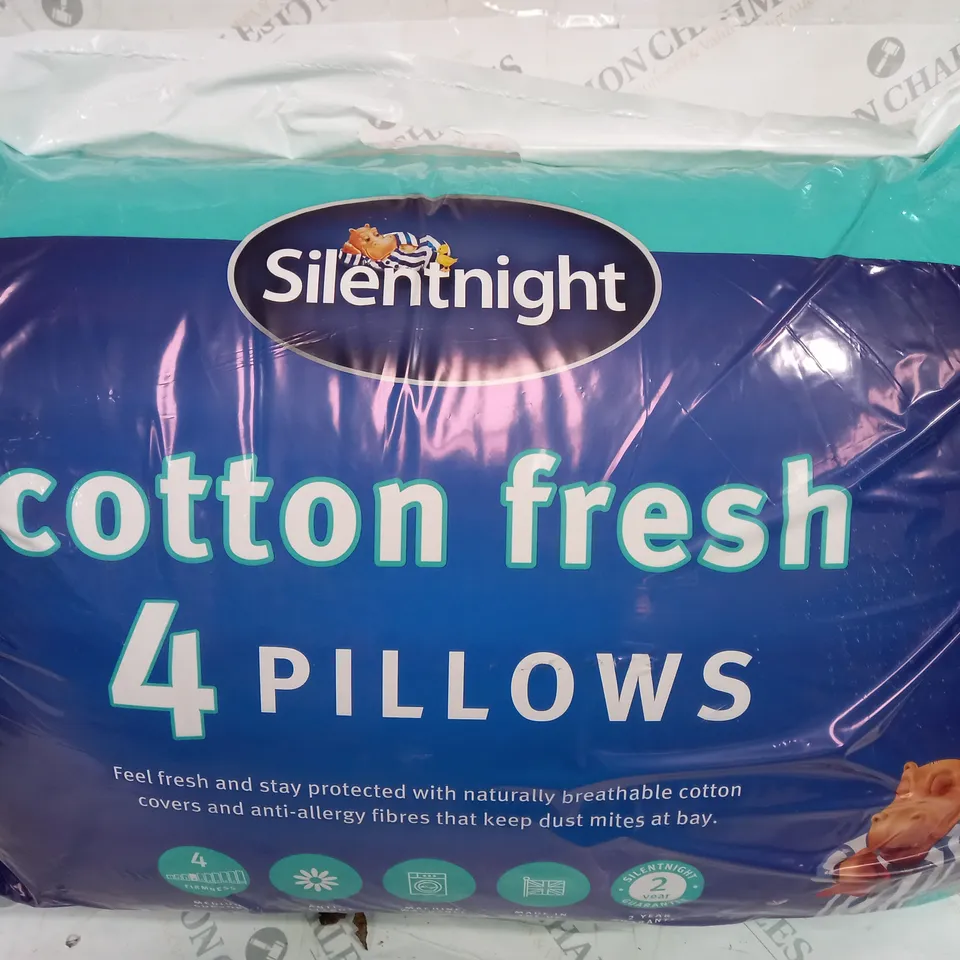 SILENTNIGHT COTTON FRESH 4 PILLOWS