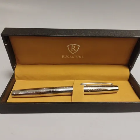 RUCKSTUHL STAINLESS STEEL LUXURY PEN IN GIFT BOX