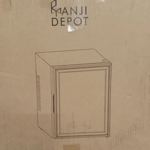 BOXED ANJI DEPOT MINI WINE FRIDGE 