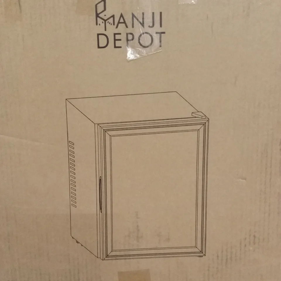 BOXED ANJI DEPOT MINI WINE FRIDGE 