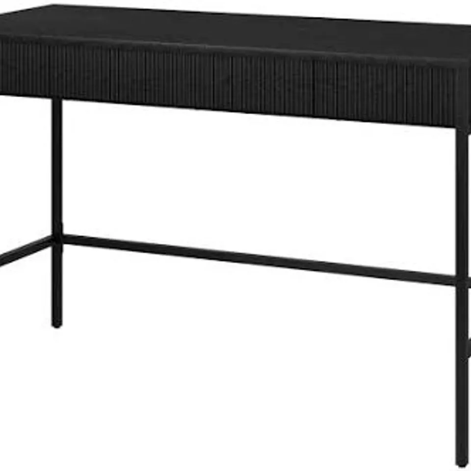 BOXED ABIMAN 120.98CM W RECTANGULAR WRITING DESK - BLACK GRAIN FINISH