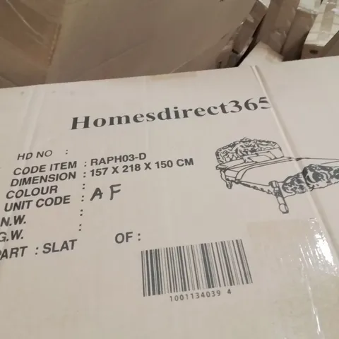 BRAND NEW HOMESDIRECT365 RAPHAEL DOUBLE BED (4 BOXES)