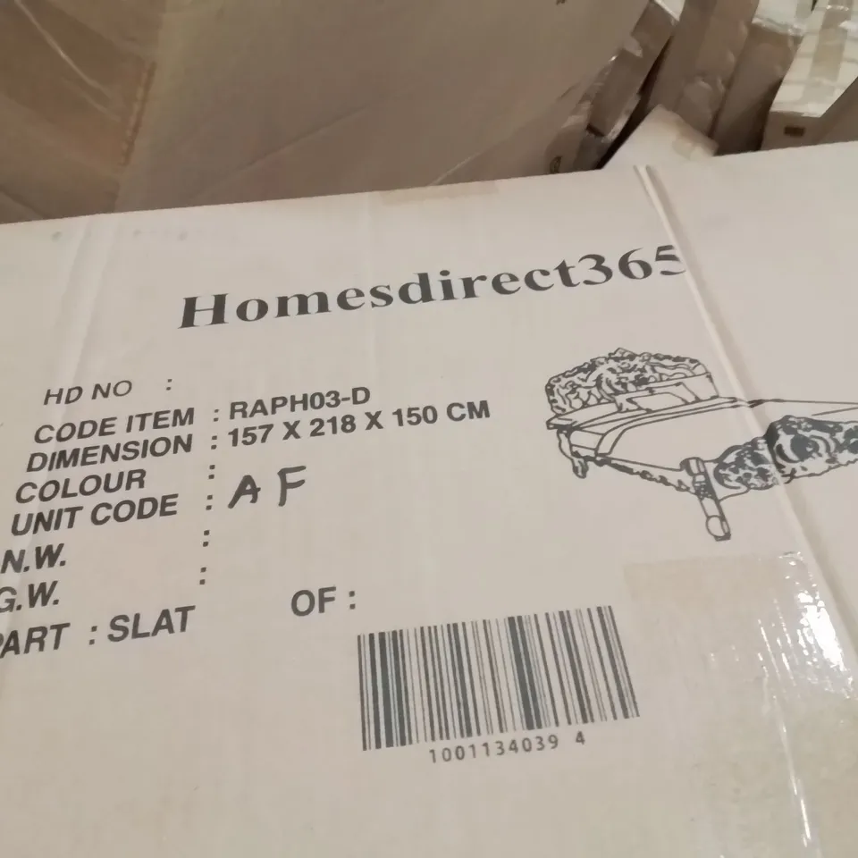 BRAND NEW HOMESDIRECT365 RAPHAEL DOUBLE BED (4 BOXES)