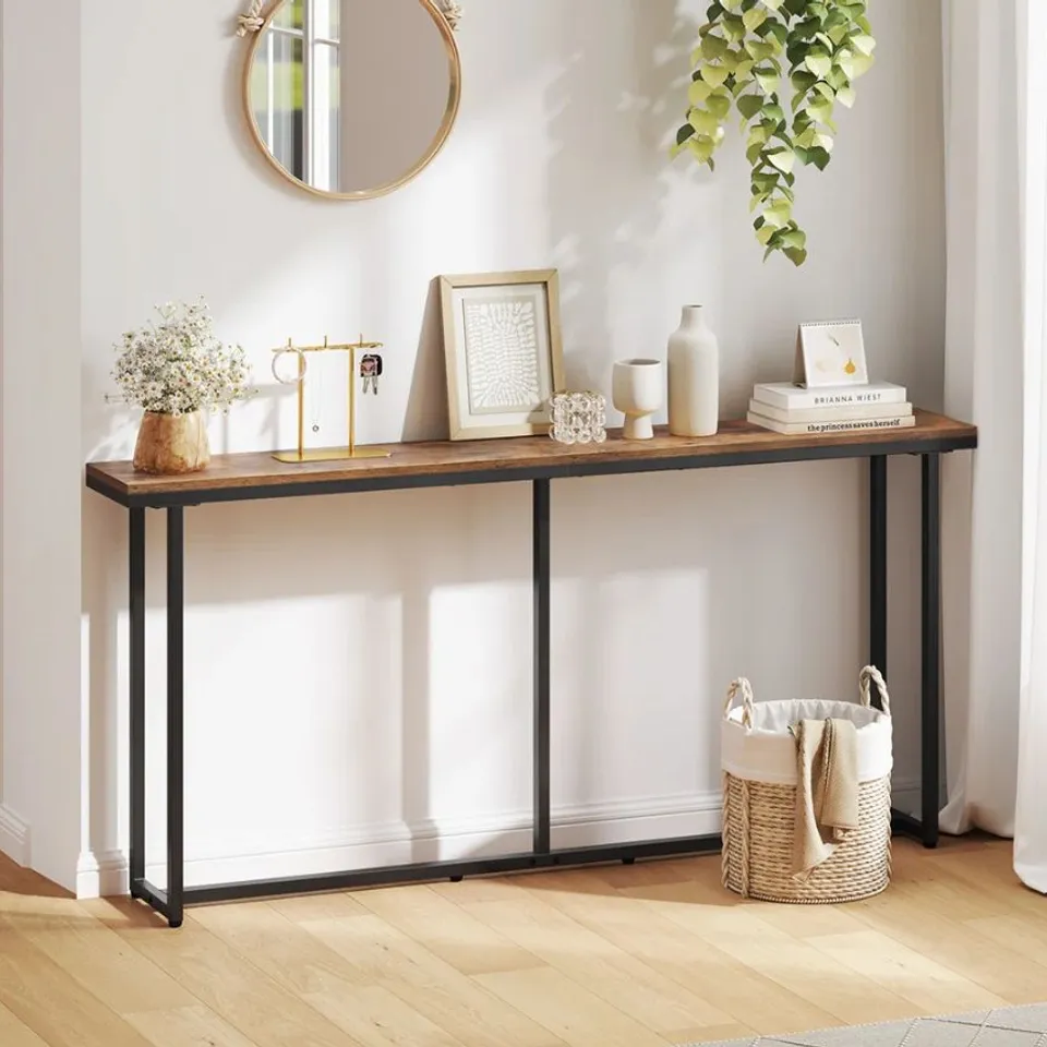 BOXED YAHEETECH 180cm UNFINISHED CONSOLE TABLE (1 BOX)
