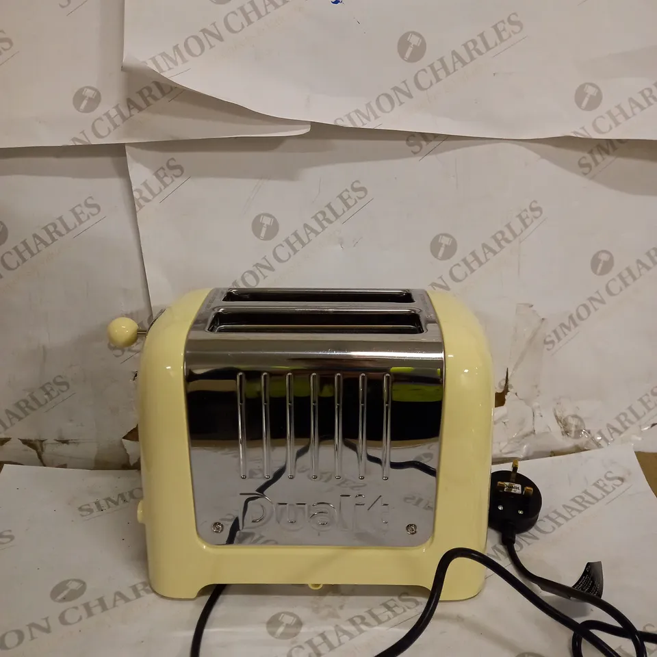 DUALIT DLT2PA 2 SLICE LITE TOASTER - CREAM & CHROME