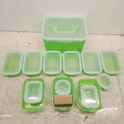 BOXED LOCK & LOCK LIME GREEN TUPPERWARE SET (1 BOX)