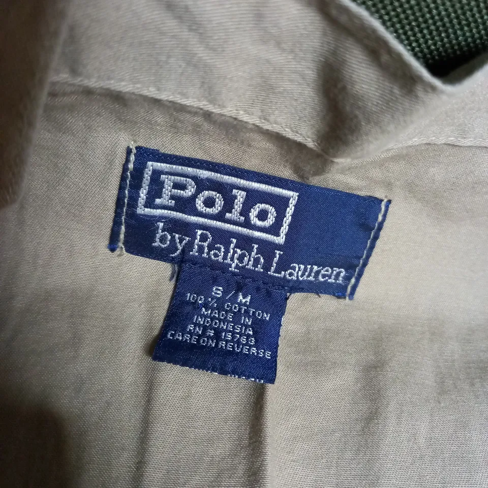 VINTAGE BROWN RALPH LAUREN LONG SHIRT SIZE S/M 