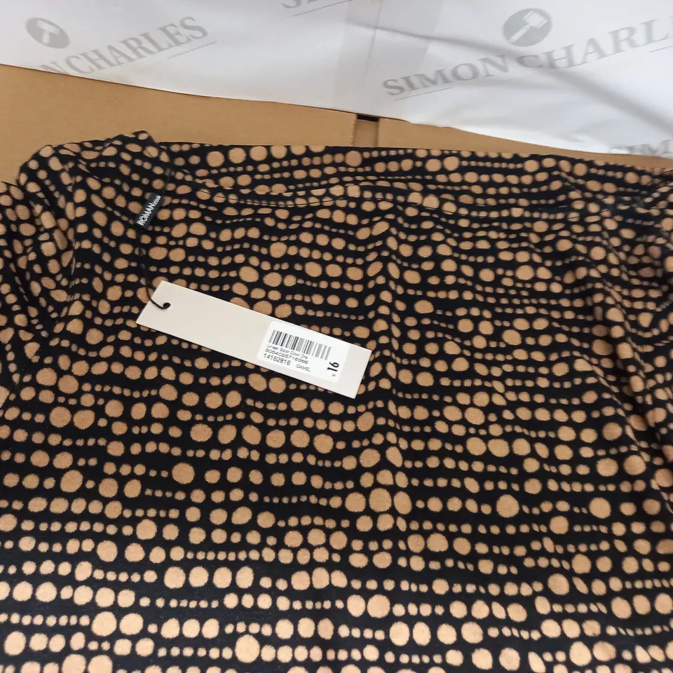 ROMAN LINEAR SPOT COWL DRESS - 16