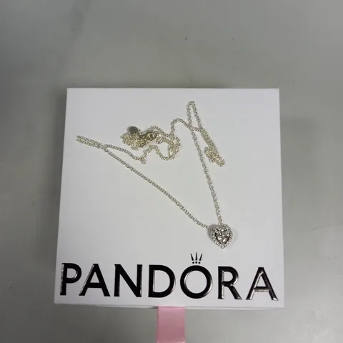 PANDORA ELEVATED HEART NECKLACE