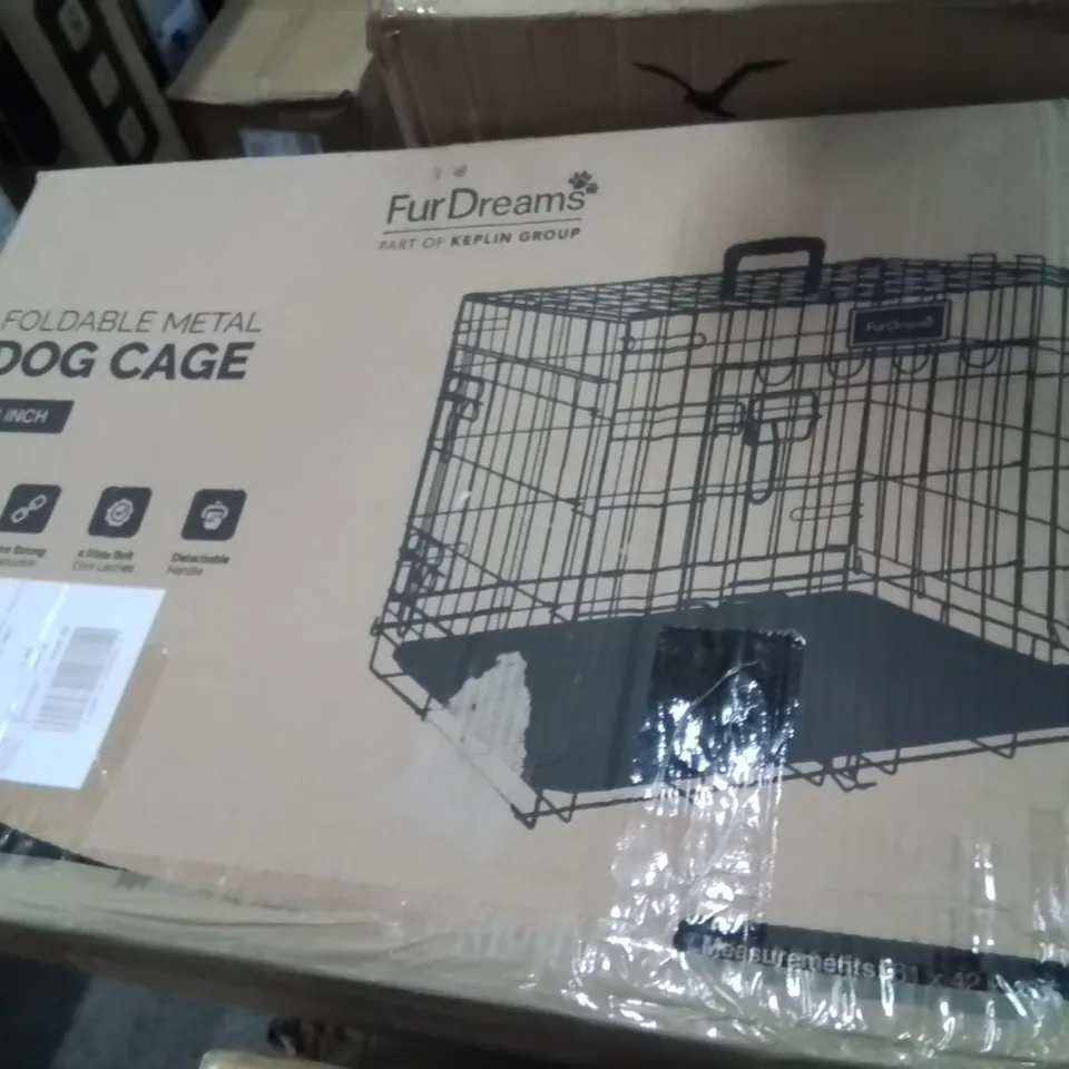 BOXED FURDREAMS 24INCH FOLDABLE DOG CAGE