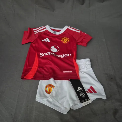 ADIDAS MUFC BABY HOME KIT SIZE 6-9M