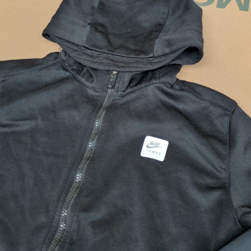 NIKE AIR MAX HOODED JACKET – BLACK - KIDS - SIZE XL
