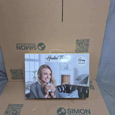 DEVOLOGY HOME HEATED THROW – GREY, 130 × 160 CM (DEV_100)