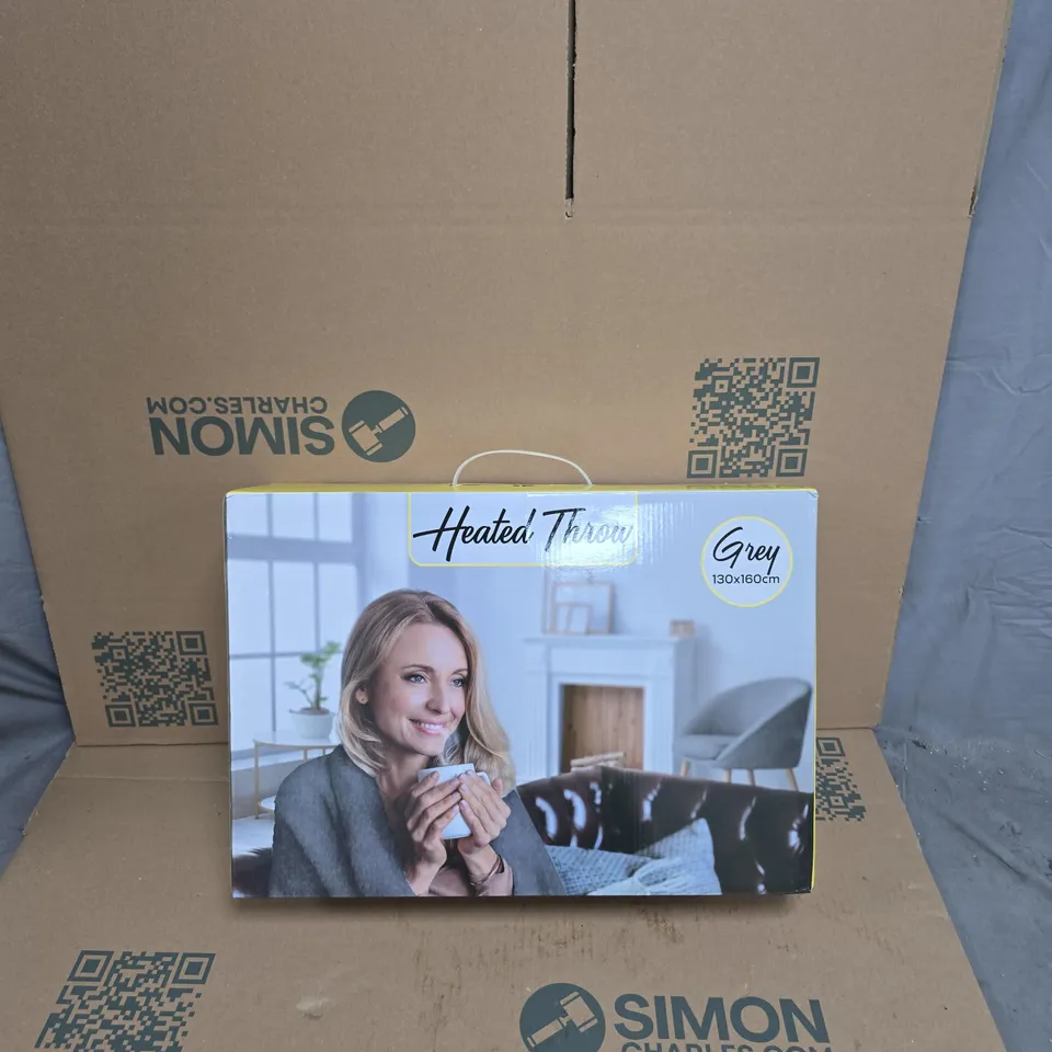 DEVOLOGY HOME HEATED THROW – GREY, 130 × 160 CM (DEV_100)