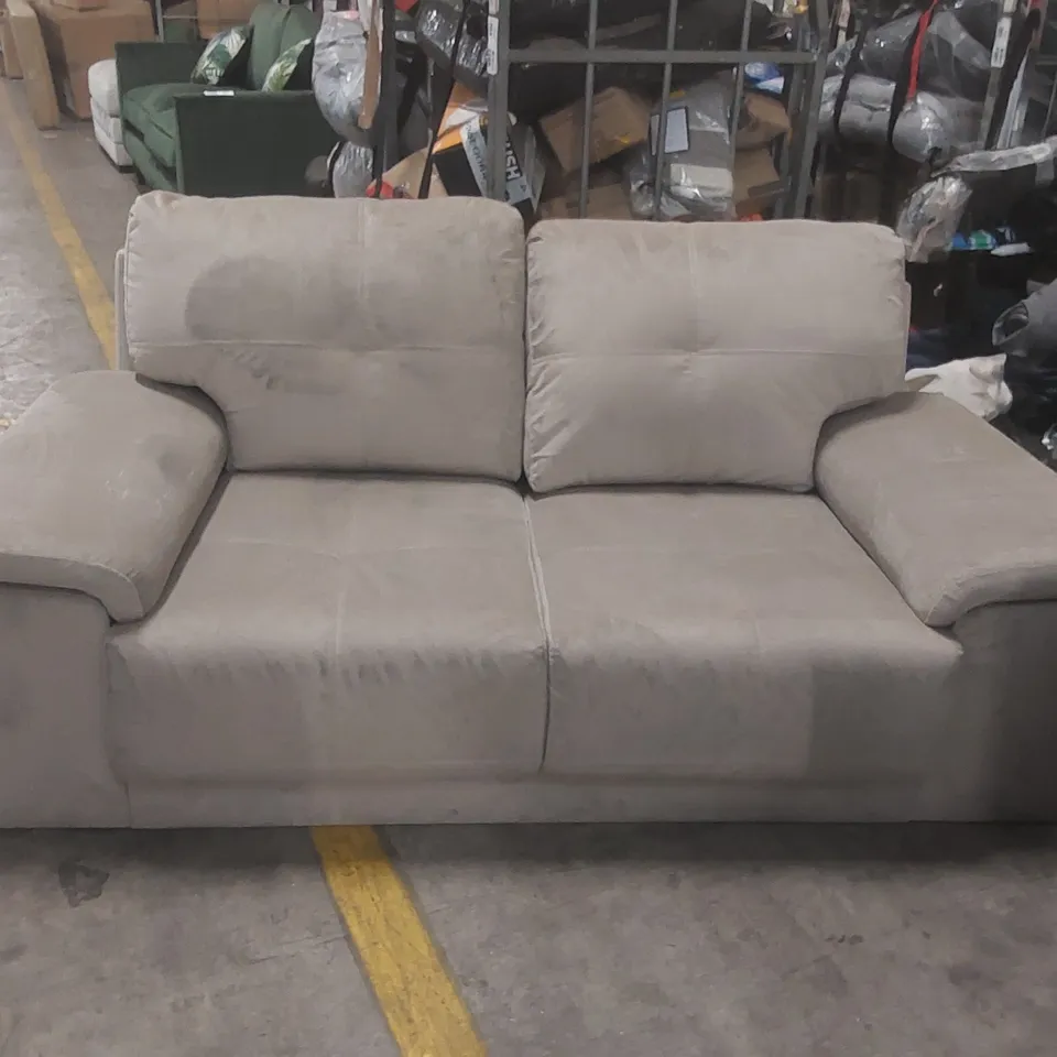 QUALITY DESIGNER 2-SEATER VELVET UPHOLSTERED SOFA