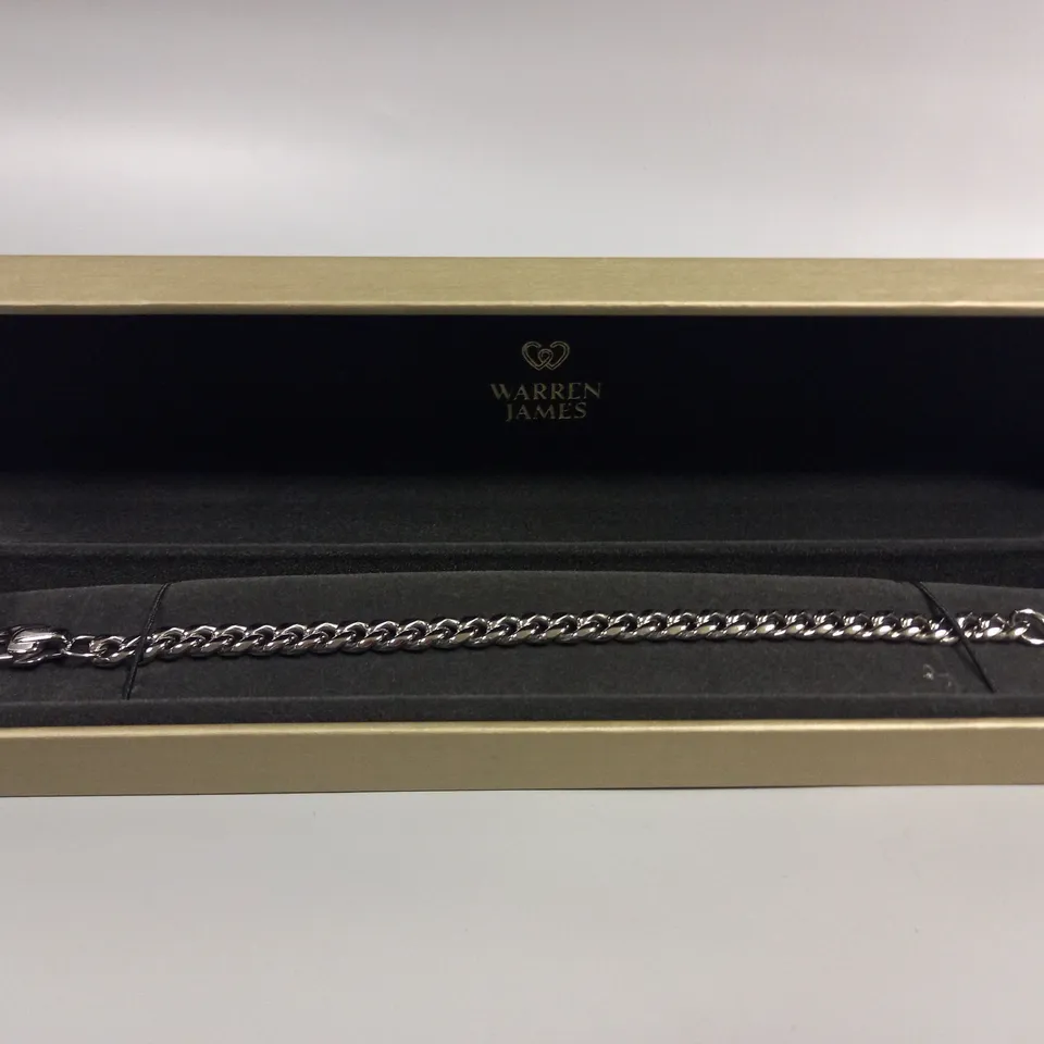 BOXED WARREN JAMES CHAIN LINK BRACELET 