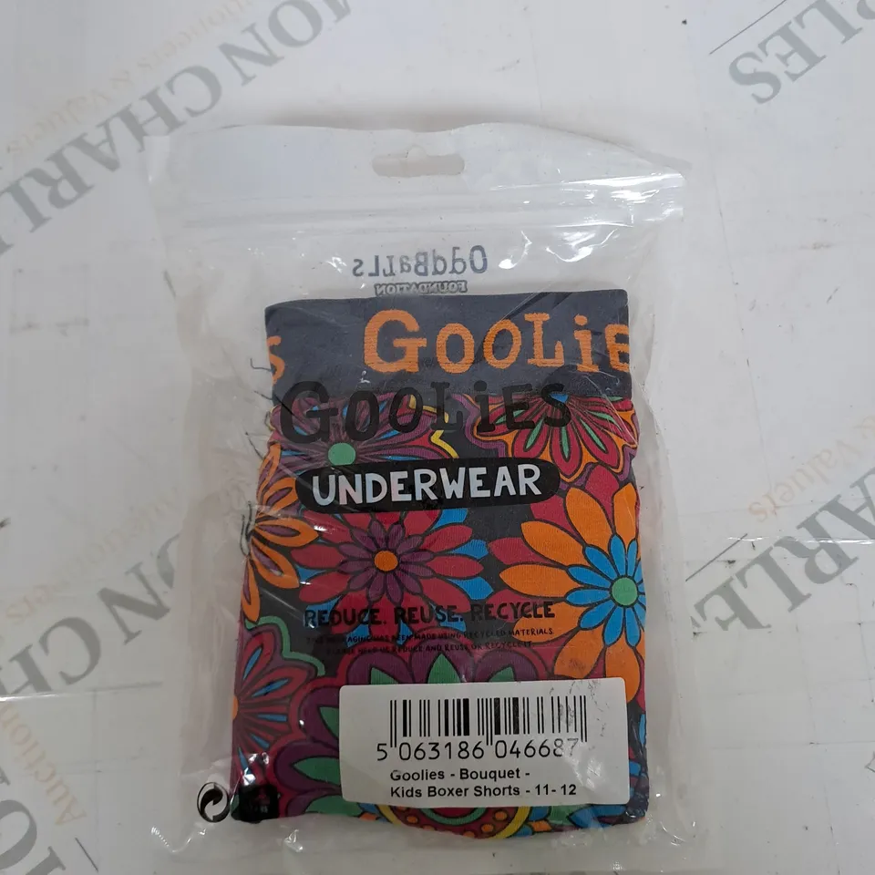 ODDBALLS GOOLIES - KIDS BOXER SHORTS SIZE 11-12 YEARS