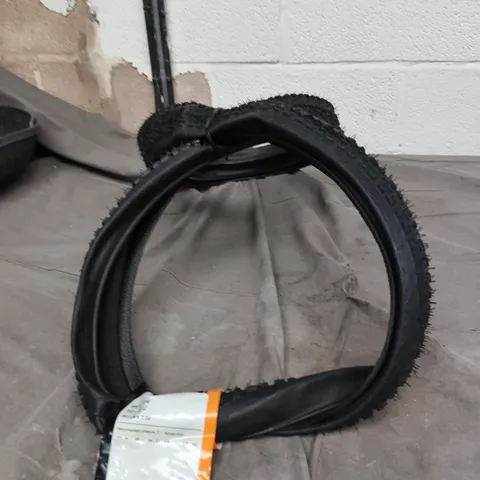 BOX OF APPROXIMATELY 12 ASSORTED AUTO ITEMS INCLUDING CONTINENTAL RACE KING TYRE , GLASS EMULSION AND ANYDAY BABY CAR MIRROR