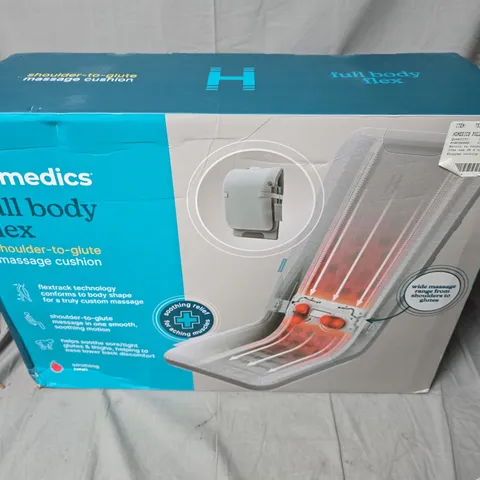HOMEDICS FULL BODY FLEX SHOULDER-TO-GLUTE MASSAGE CUSHION – BOXED