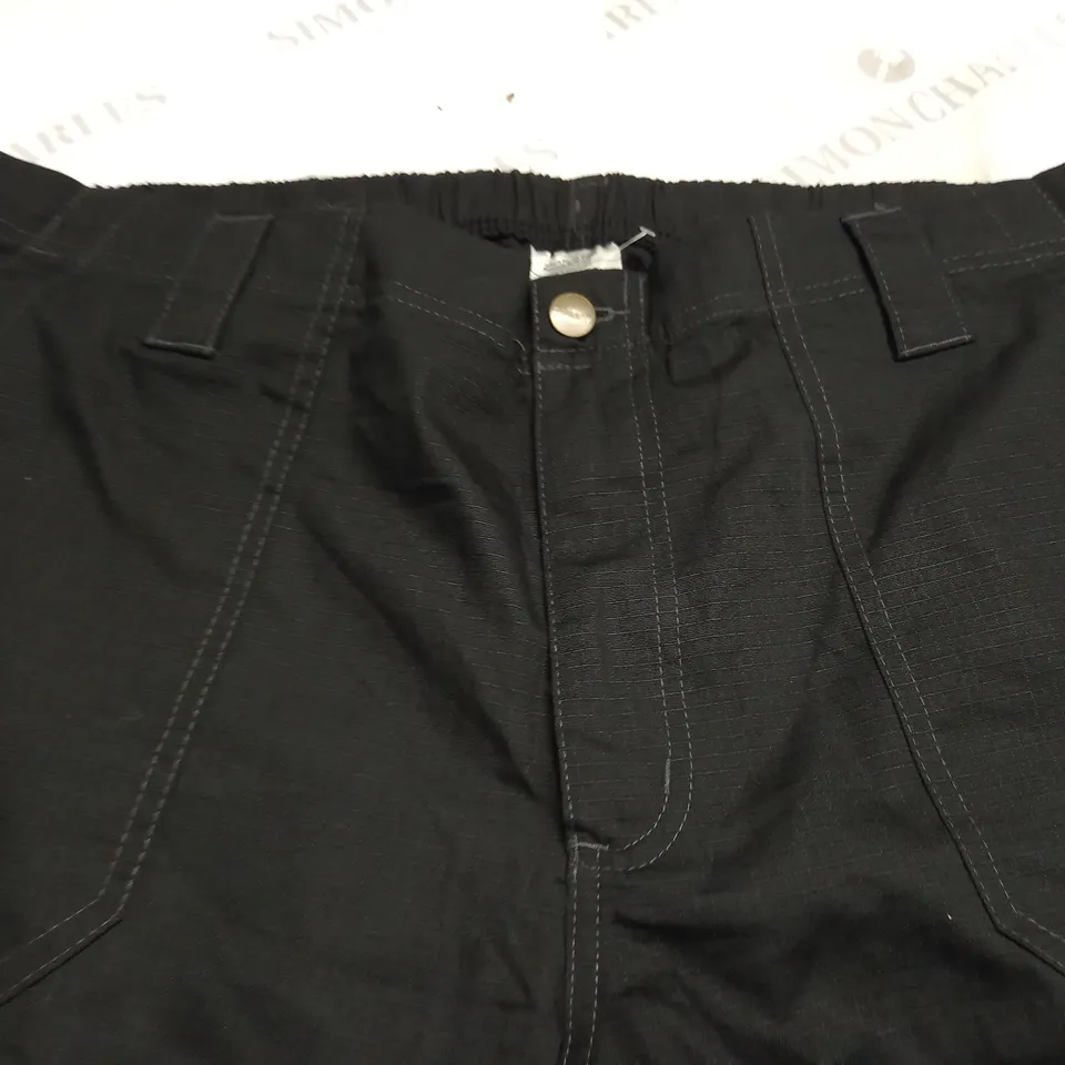 CARHARTT FORCE BLACK TROUSERS - TALL L
