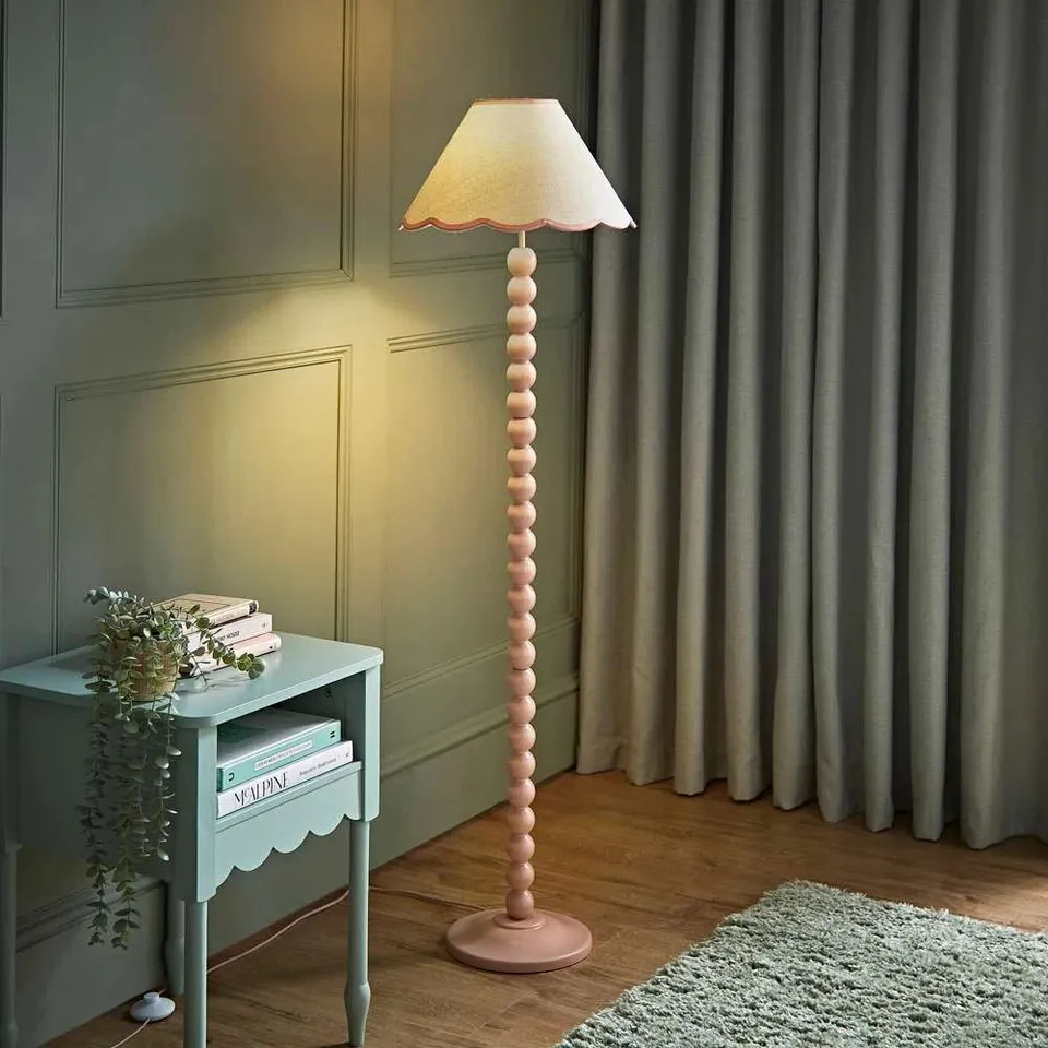BOXED BOBBLES 144CM TRADITIONAL FLOOR LAMP (2 BOXES)