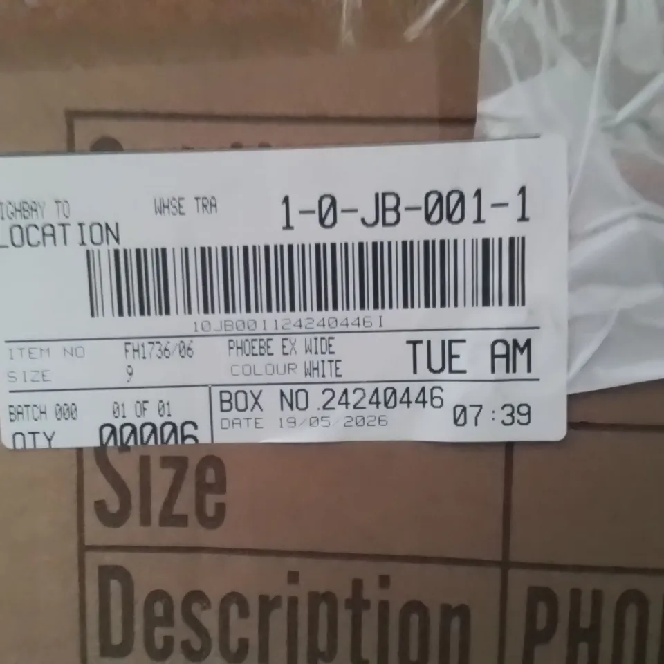 BOXED BRAND NEW APPROXIMATELY 6 SIMPLY BE PHEOBE WIDE SHOES WHITE SIZE 9