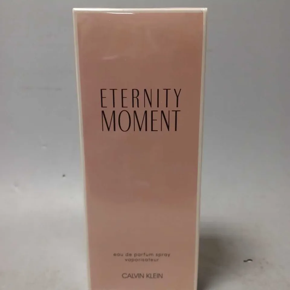 BOXED AND SEALED ETERNITY MOMENT EAU DE PARFUM CALVIN KLEIN 100ML