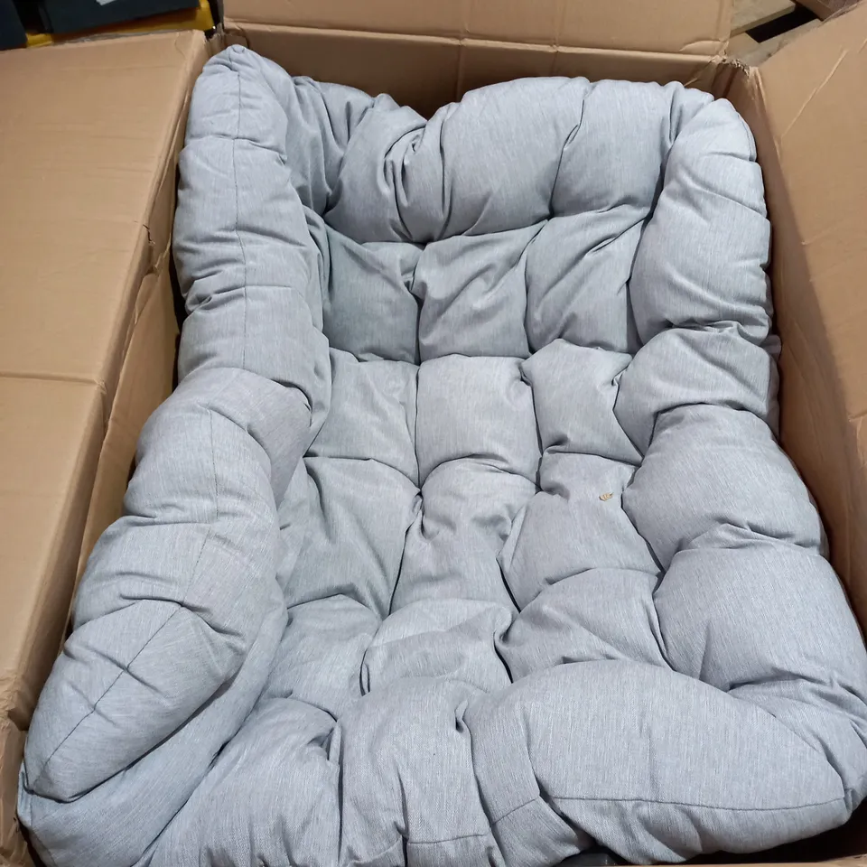 LARGE PADDED ROCKING/COCOON CHAIR - GRAPHITE/GREY