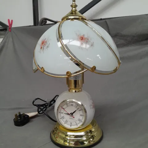 TABLE LAMP AND CLOCK