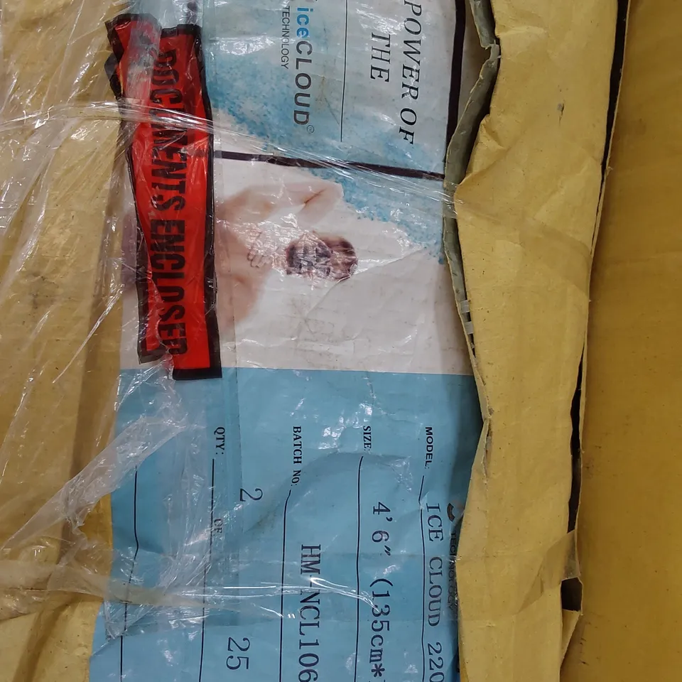 QUALITY BAGGED & ROLLED ICE CLOUD 2200 4'6" DOUBLE MATTRESS 