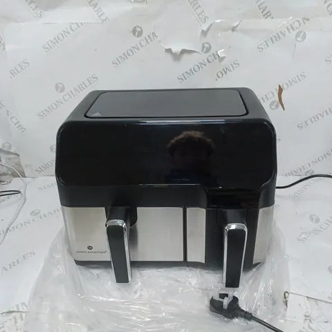 BOXED COOK'S ESSENTIALS 7.7L DUAL AIR FRYER 